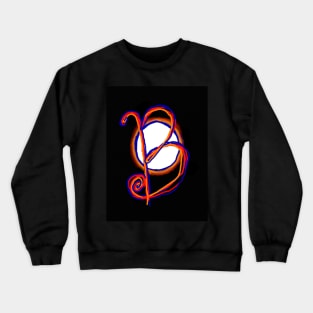 B  (red circle alphabet) Crewneck Sweatshirt